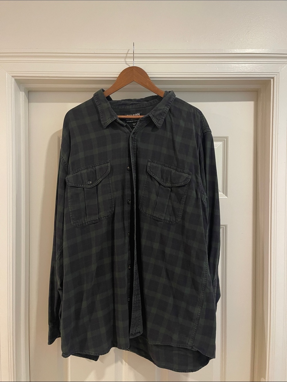 Filson Dark Green Plaid Long-Sleeve Button-Down Shirt